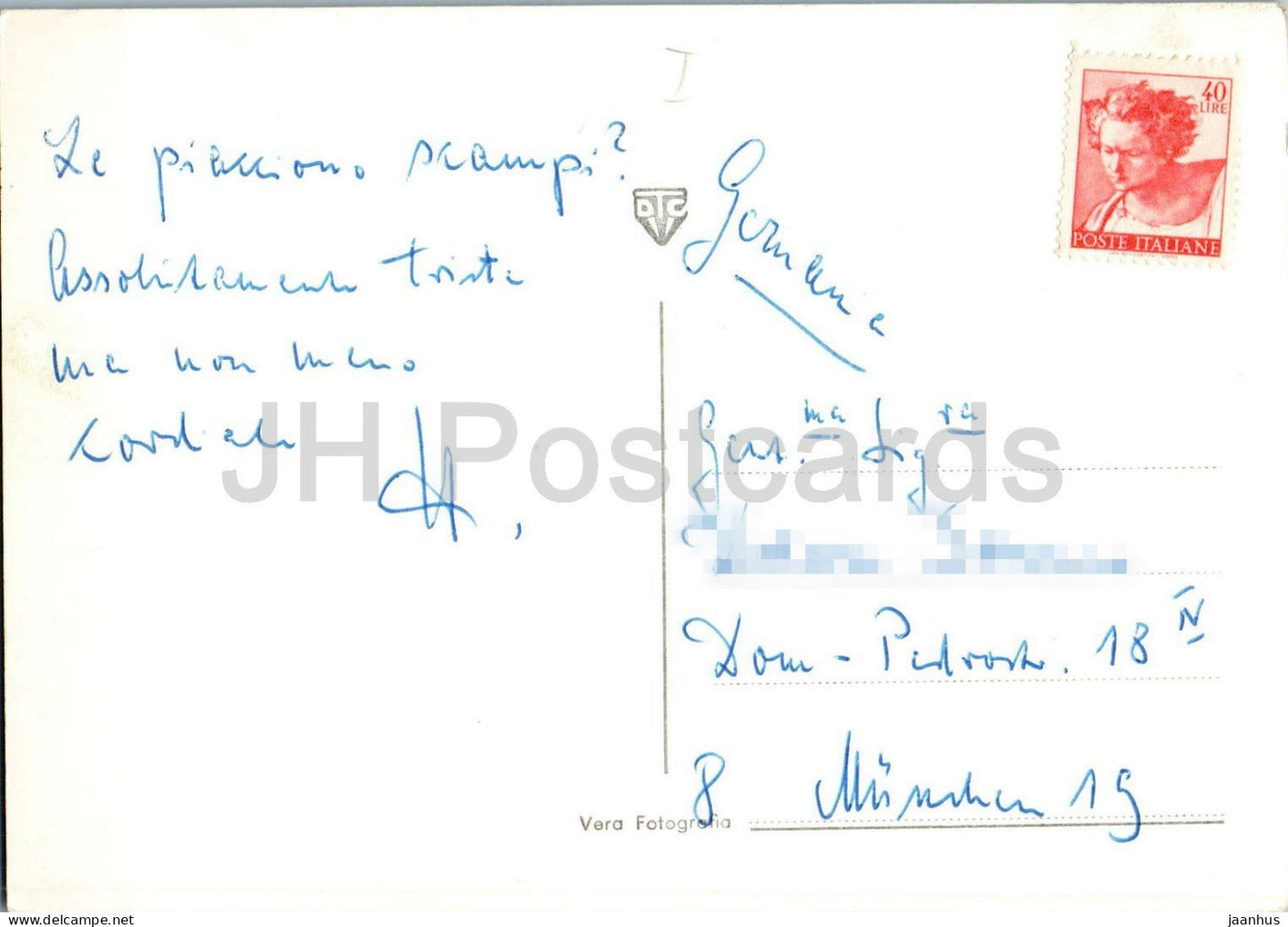 Mira Oriago - Albergo ristorante - Il Burchiello da Bepi - Hotel Restaurant - Boot - alte Postkarte - Italien - gebraucht
