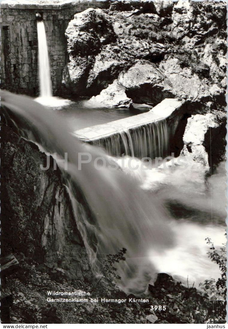 Wildromantische Garnitzenklamm bei Hermagor - Karnten - gorge - waterfall - nature - 3985 - 1964 - Austria - used - JH Postcards