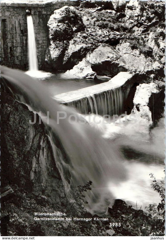 Wildromantische Garnitzenklamm bei Hermagor - Karnten - gorge - waterfall - nature - 3985 - 1964 - Austria - used - JH Postcards