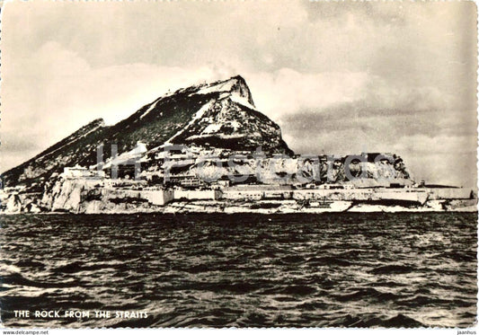Gibraltar - The Rock from the Straits - old postcard - Gibraltar - unused - JH Postcards