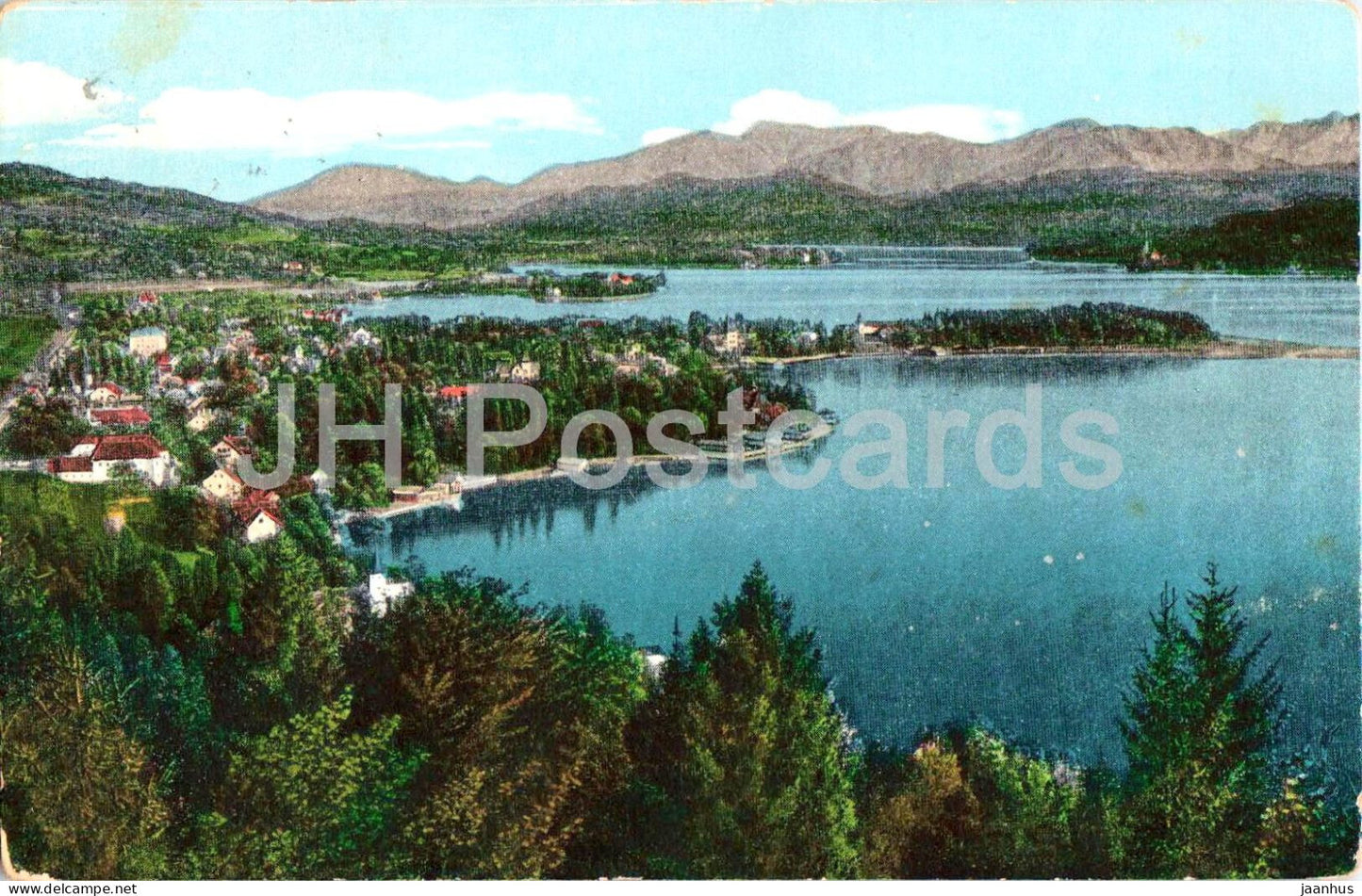 Portschach am Worthersee - Webers Alpenkrautertee - Alpen Serie - 8 - old postcard - 1917 - Austria - used - JH Postcards