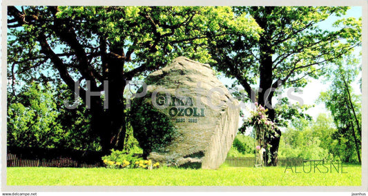 Aluksne - Ernst Gluck Oak - monument - Latvia - unused - JH Postcards