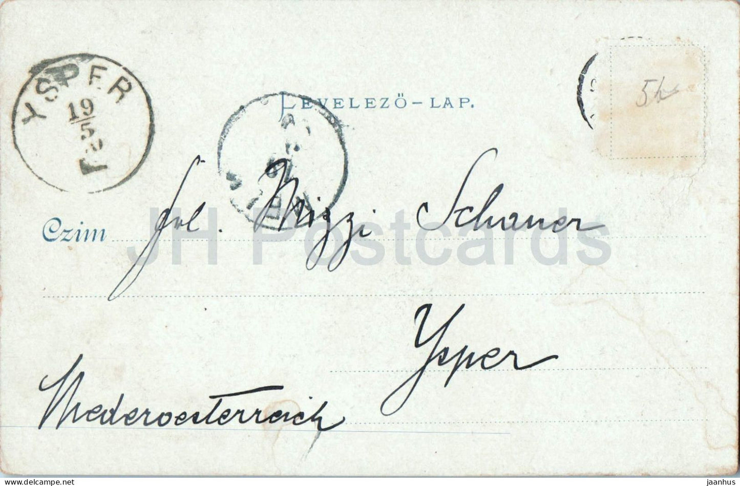 Budapest Alagut - Tunnel - Colline du Château - Place Clark Adam - Carte postale ancienne - Hongrie - utilisée 