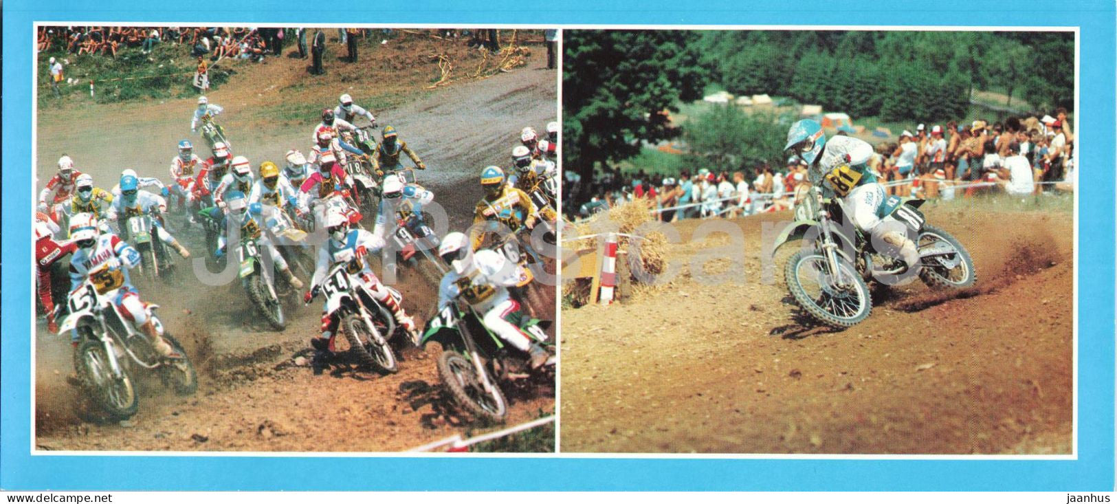 Motocross I - Riders in action - motorbike - racing motorsport - Czech Republic - unused - JH Postcards