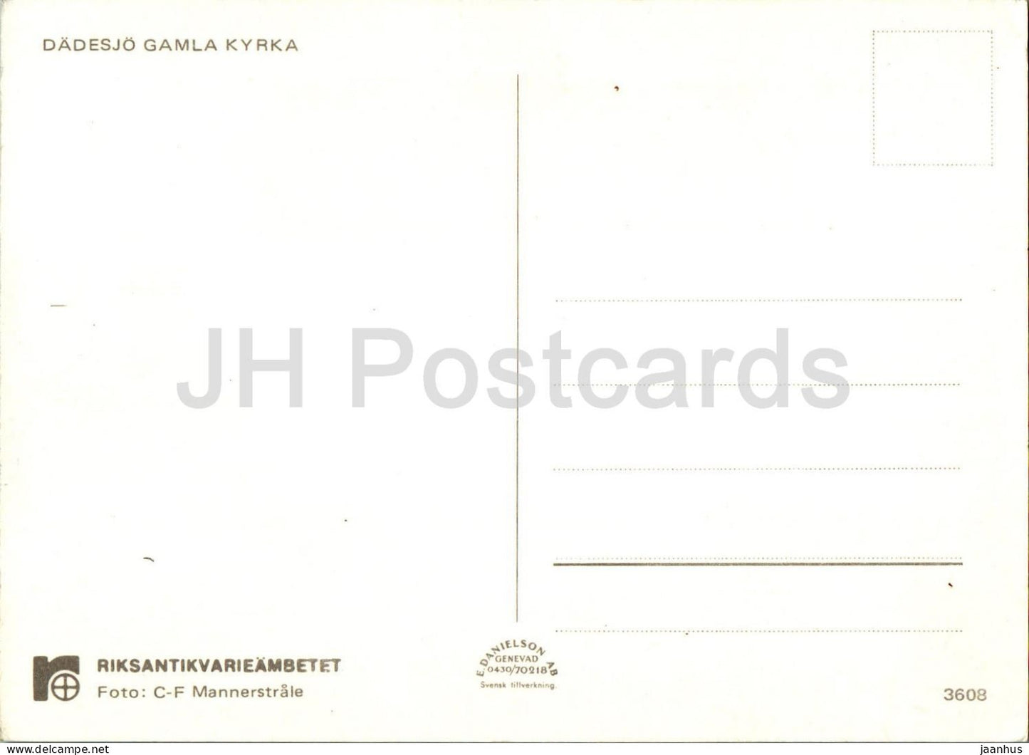 Dadesjo Gamla Kyrka - church - 3608 - Sweden - unused