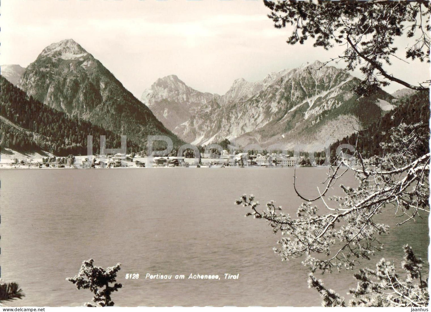 Pertisau am Achensee - Tirol - lake view - village - alpine landscape mountains - 5128 - old postcard - Austria - unused - JH Postcards