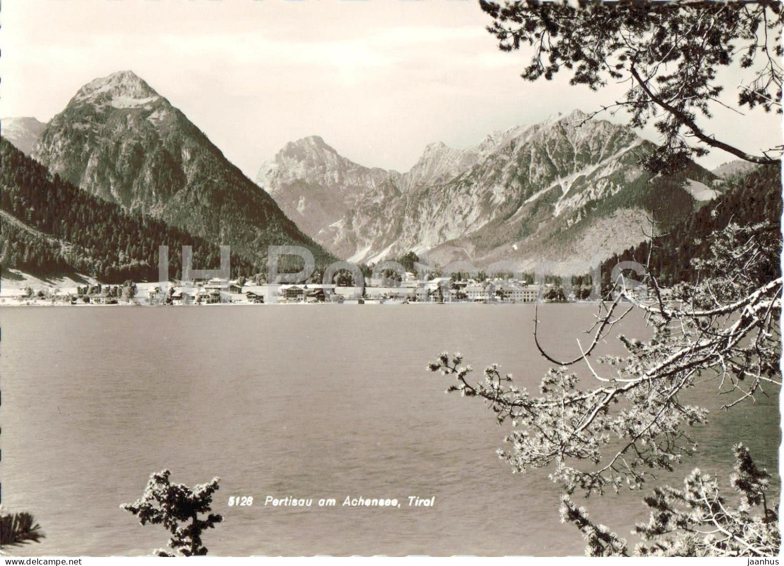 Pertisau am Achensee - Tirol - lake view - village - alpine landscape mountains - 5128 - old postcard - Austria - unused - JH Postcards
