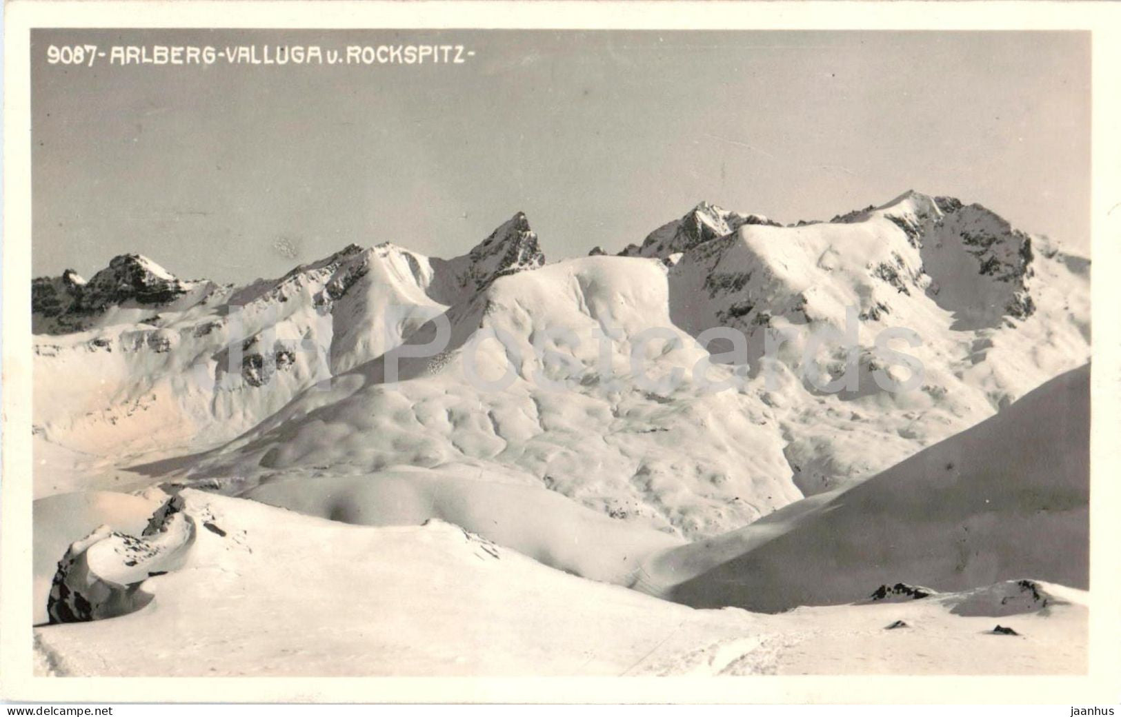 Arlberg - Valluga u Rockspitz - No. 9087 - old postcard - 1928 - Austria - used - JH Postcards