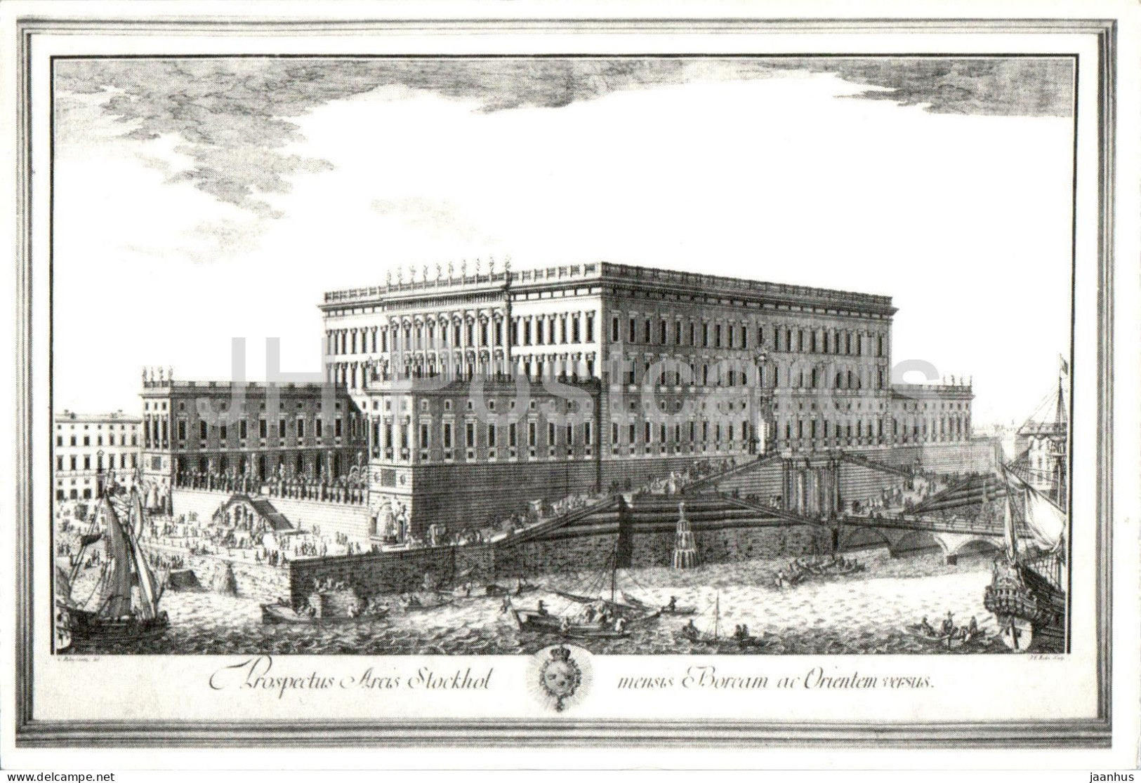 Stockholm - Kungl Slottet - The Royal Castle - illustration - 1996 - Sweden - used - JH Postcards