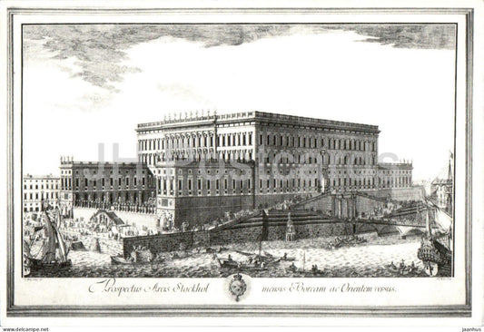 Stockholm - Kungl Slottet - The Royal Castle - illustration - 1996 - Sweden - used - JH Postcards