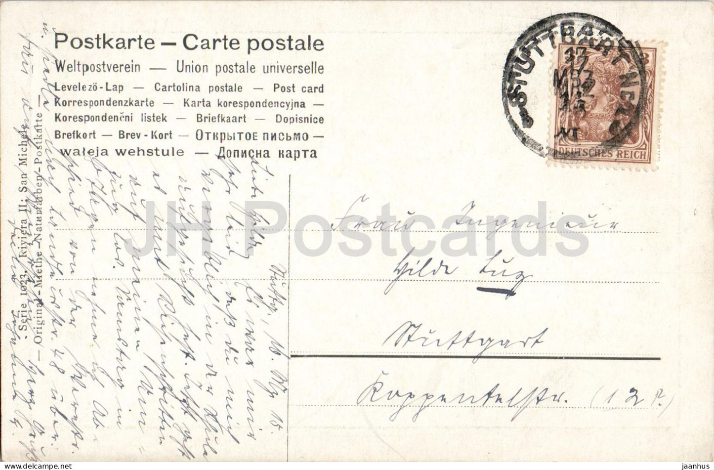 San Michele di Pagana Rapallo Ligurie - Riviera di Levante - carte postale ancienne - Italie - utilisé 