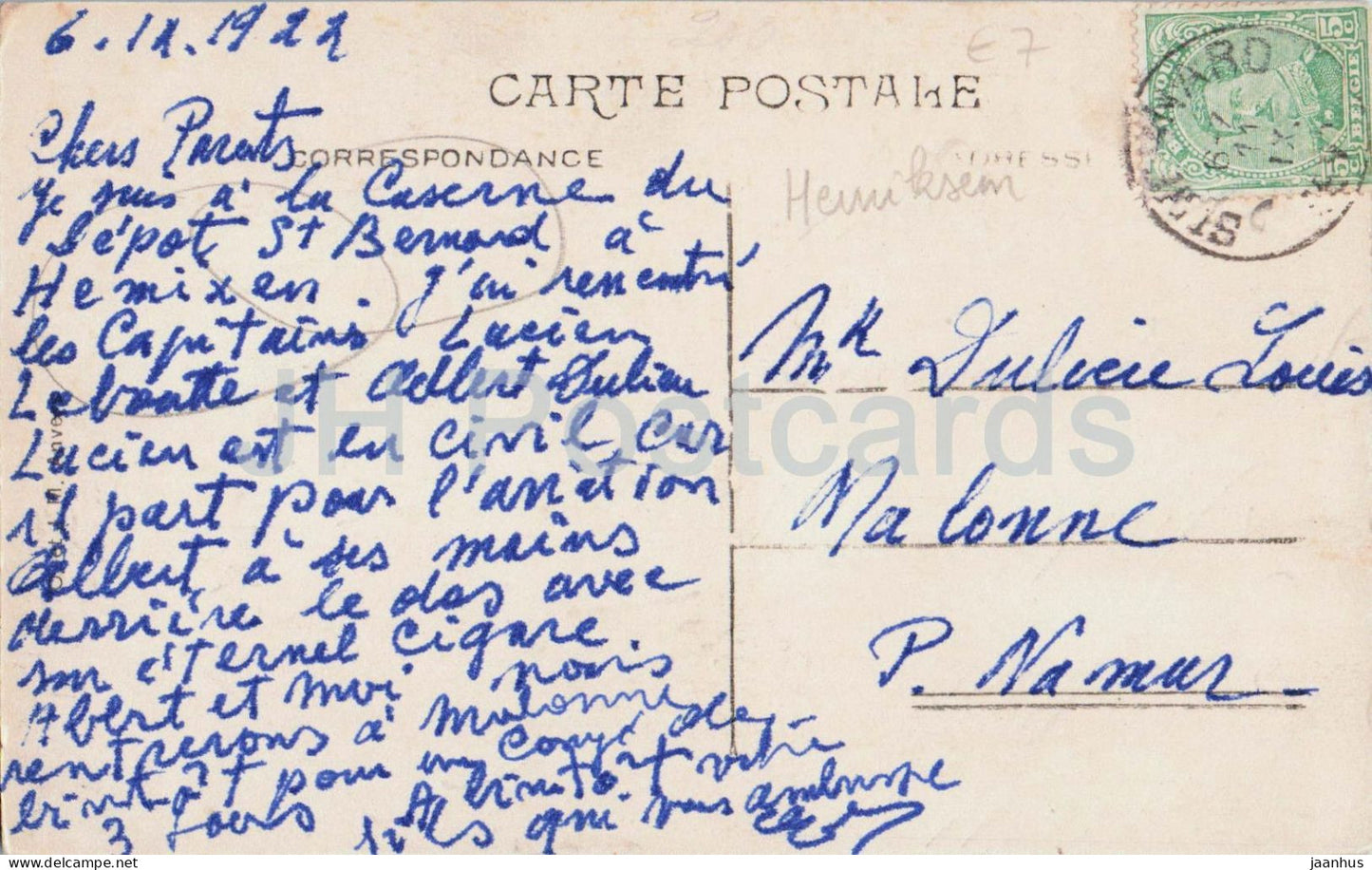 Hemiksem - Hemixem Pont militaire sur la Meuse - Military bridge over the Meuse military - old postcard - Belgium - used 
