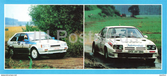 Rally - Opel Kadett - Opel Manta - car - racing motorsport - Czech Republic - unused - JH Postcards