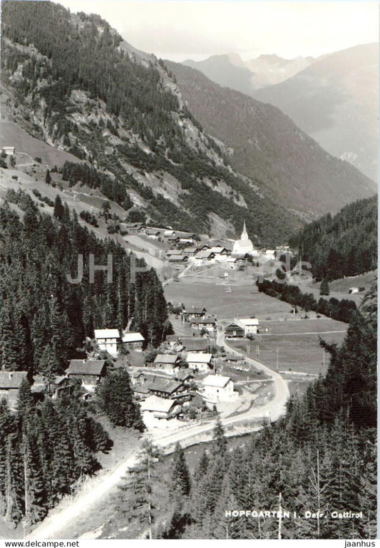 Hopfgarten i. Def. Osttirol - village - church - valley - mountains - 1964 - Austria - used - JH Postcards