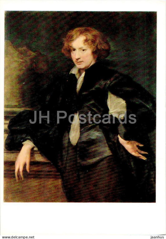 painting by Anthony van Dyck - Self Portrait - Flemish art - 1972 - Russia USSR - unused - JH Postcards