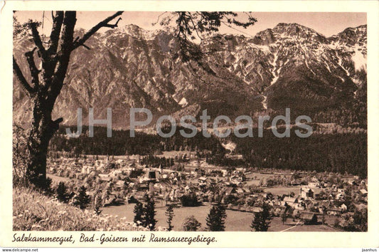 Salzkammergut - Bad Goisern mit Ramsauergebirge - mountain - Alps - 068 - old postcard - 1940 - Austria - unused - JH Postcards
