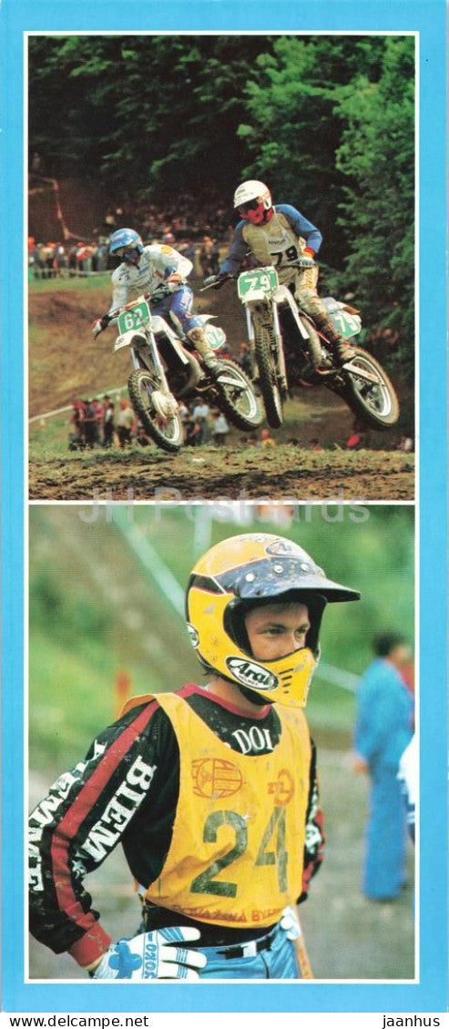 Motocross II - Riders on CZ and Yamaha bikes - motorbike - racing motorsport - Czech Republic - unused - JH Postcards