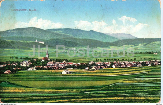 Loosdorf - village view - landscape - 12242 - old postcard - Austria - used - JH Postcards
