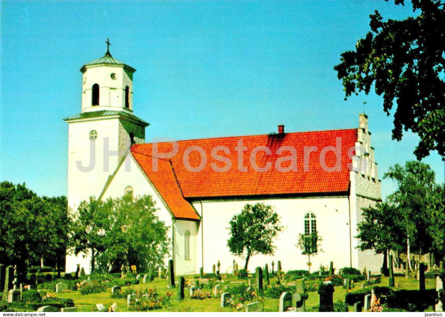 Gardslosa Kyrka - church - Sweden - unused - JH Postcards