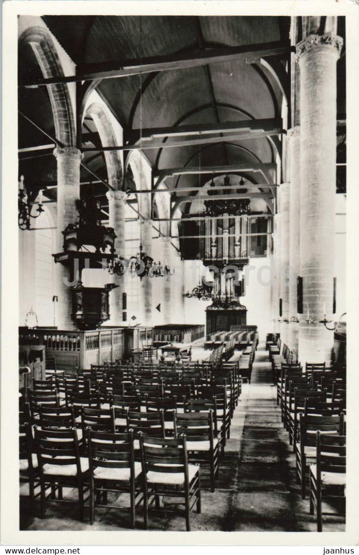 Enkhuizen  - Interieur Wester of St. Gomaruskerk - Church interior - organ - 855 - old postcard - Netherlands - unused - JH Postcards