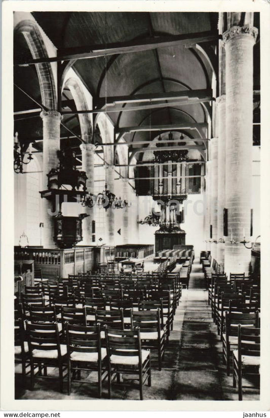 Enkhuizen  - Interieur Wester of St. Gomaruskerk - Church interior - organ - 855 - old postcard - Netherlands - unused - JH Postcards
