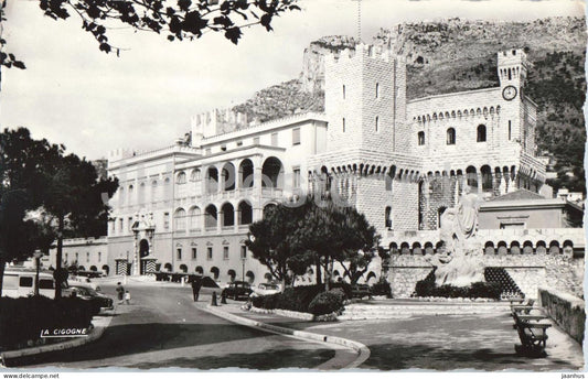 Monaco - Le Palais Princier et le Monument - Prince's Palace - old postcard - Monaco - used - JH Postcards