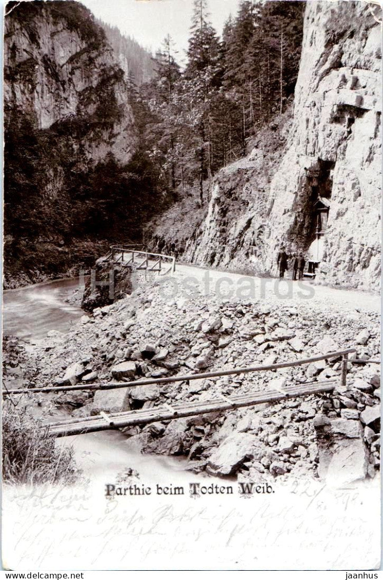 Partie beim Todten Weib - Parthie - old postcard - 1898 - Austria - used - JH Postcards