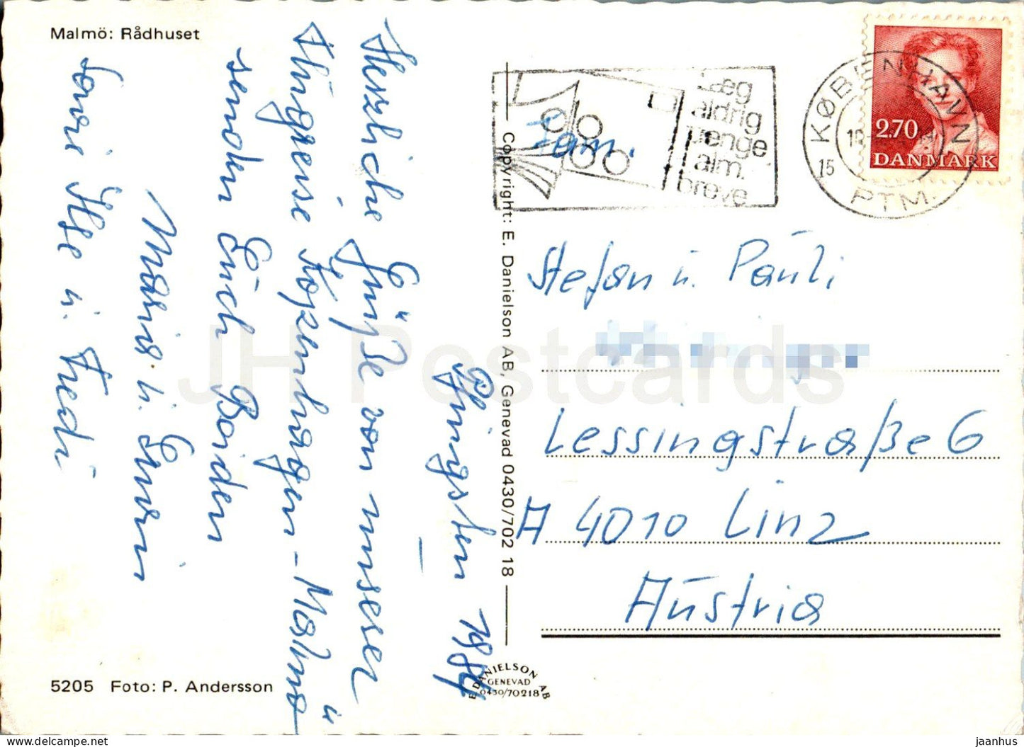 Malmo - Radhuset - Town Hall - 5205 - 1984 - Sweden - used