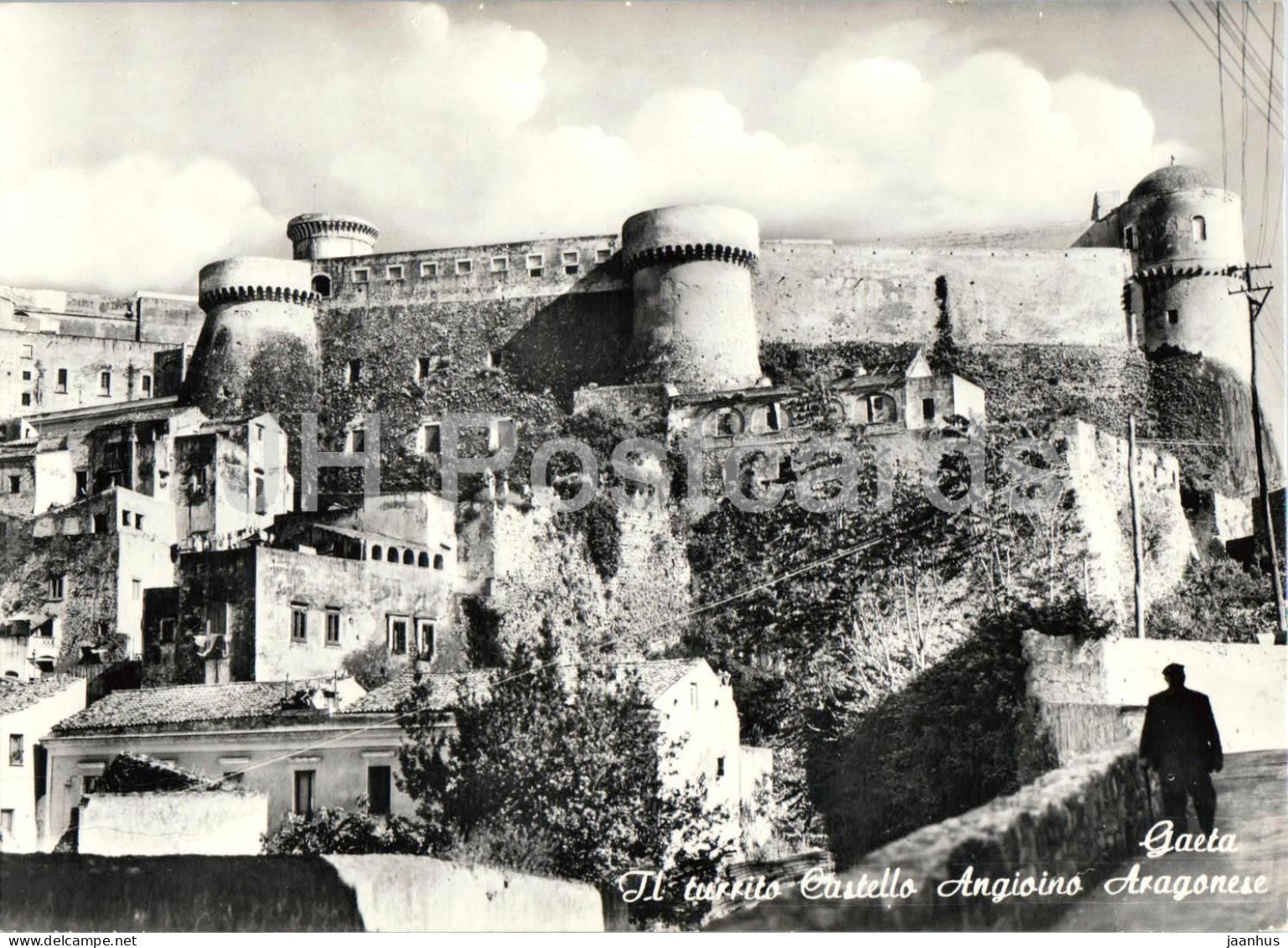 Gaeta - Il turrito Castello Angioino Aragonese - castle - fortress - 23 - old postcard - Italy - unused - JH Postcards