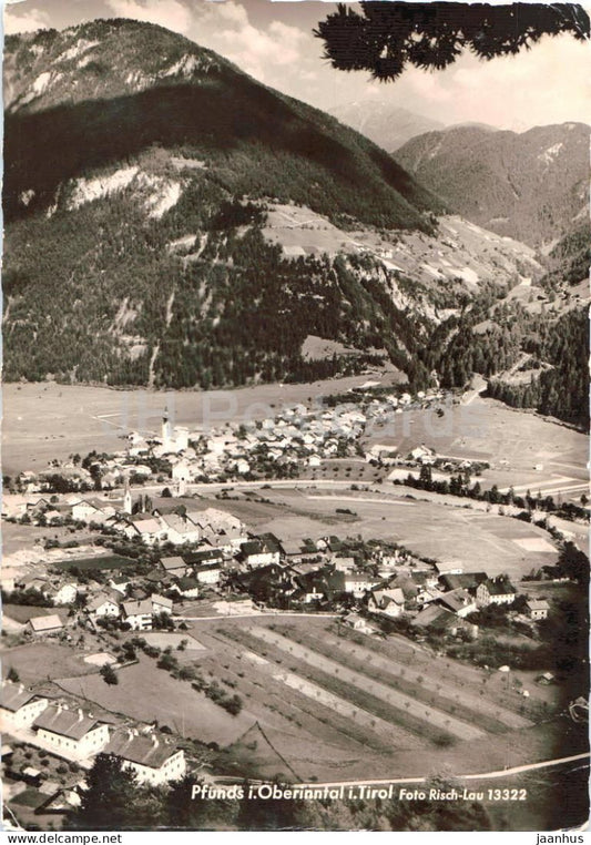 Pfunds i. Oberinntal - Tirol - village - alpine valley - panorama - mountains - 13322 - 1960 - Austria - used - JH Postcards