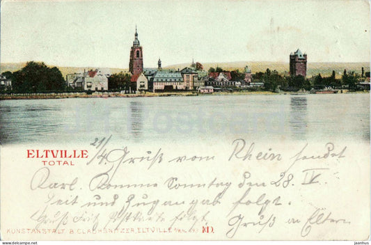 Eltville am Rhein - Total - Ansichtskarte 673 - old postcard - 1901 - Germany - used - JH Postcards