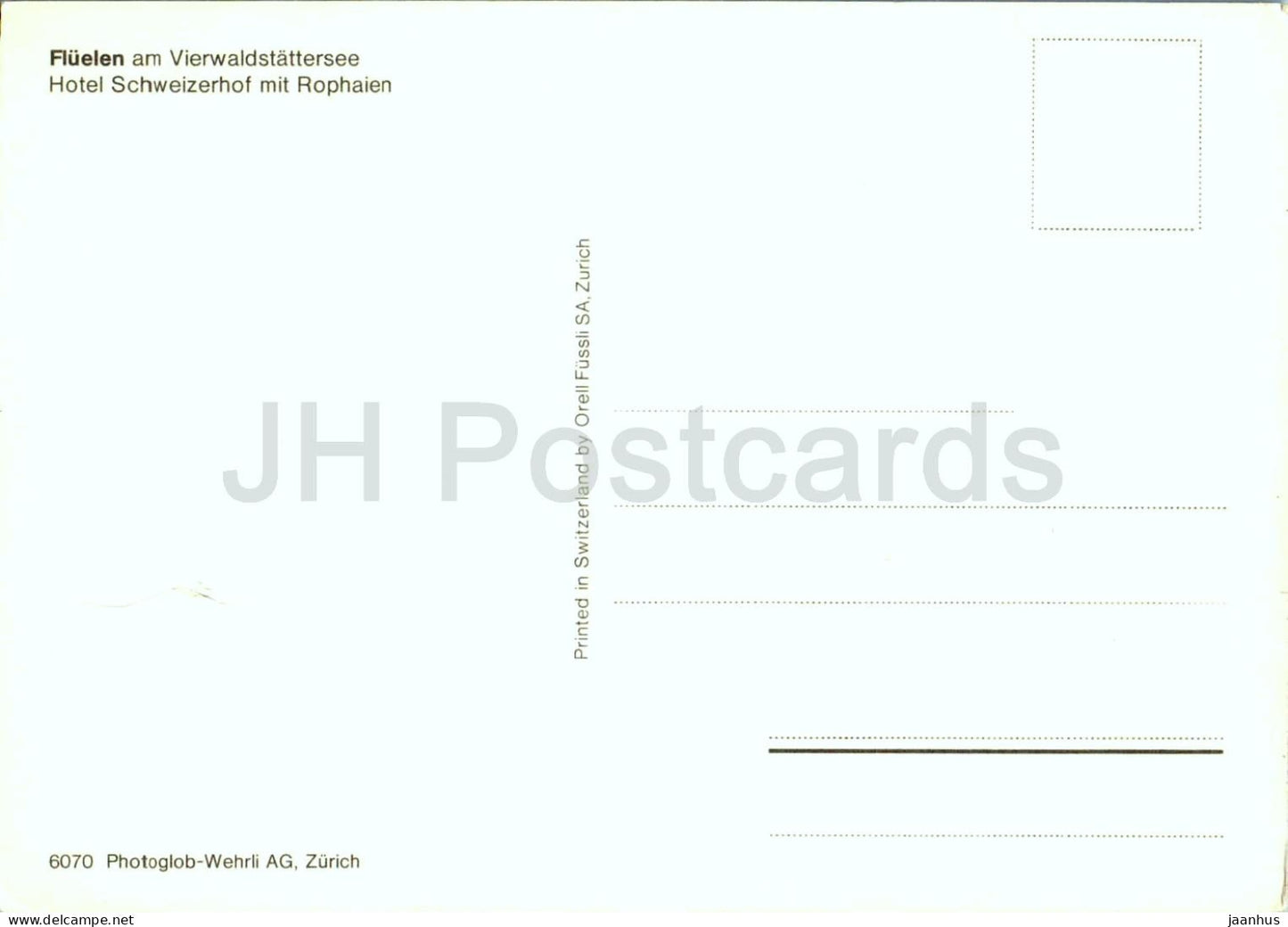 Flüelen am Vierwaldstättersee Hotel Schweizerhof mit Rophaien - rue - 6070 - Suisse - inutilisé