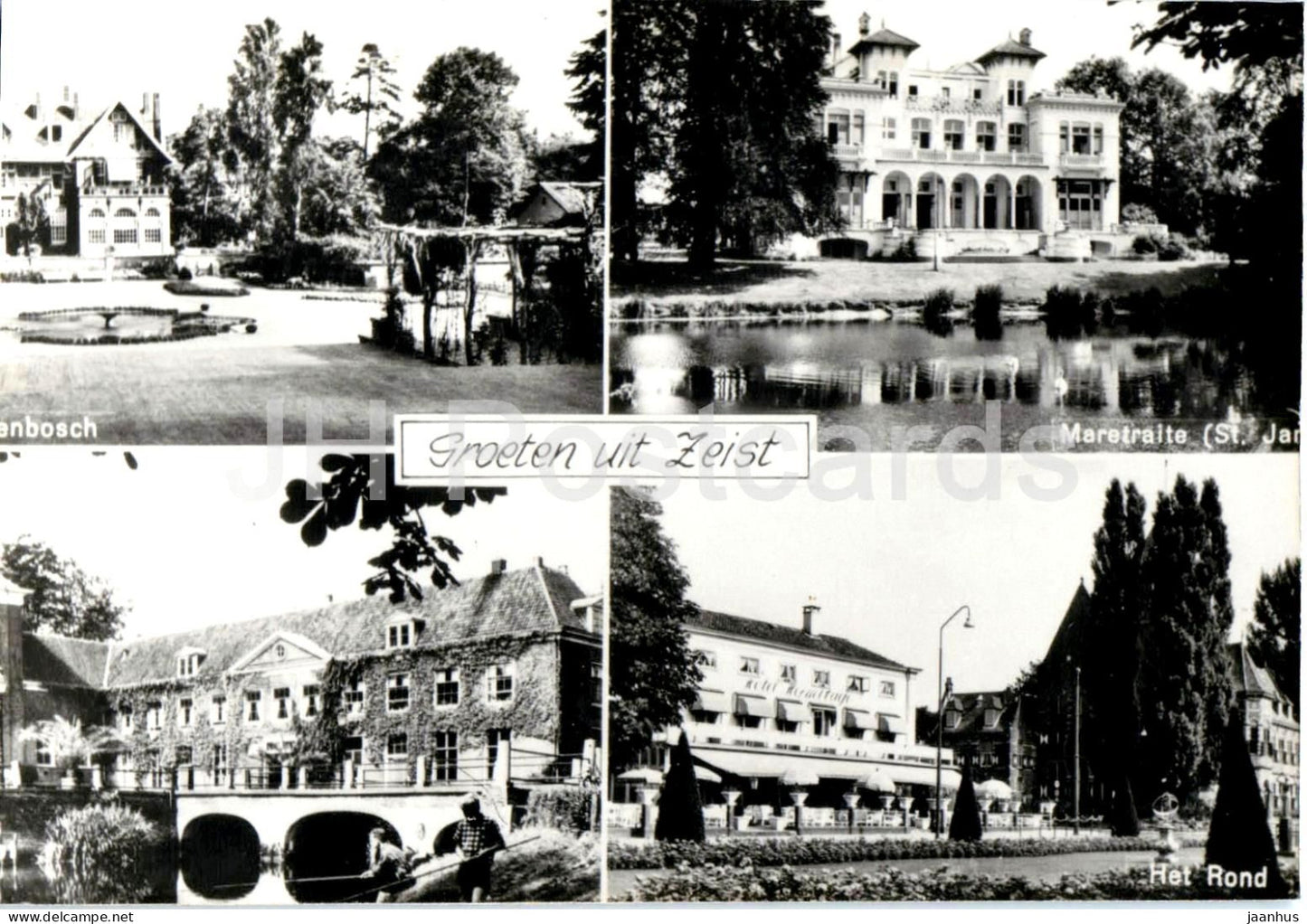 Groeten uit Zeist - Greetings - hotel - villa - multiview - REPRODUCTION - Netherlands - unused - JH Postcards