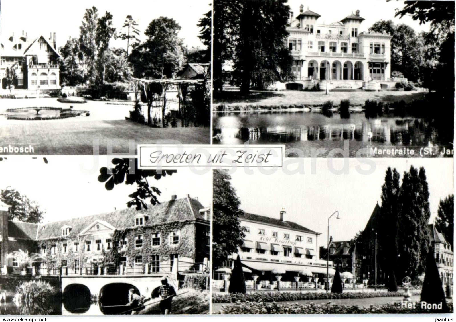 Groeten uit Zeist - Greetings - hotel - villa - multiview - REPRODUCTION - Netherlands - unused - JH Postcards