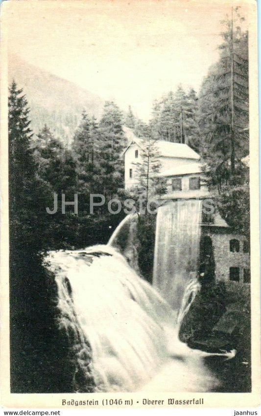 Badgastein 1046 m - Oberer Wasserfall - 2508 - old postcard - 1921 - Austria - used - JH Postcards