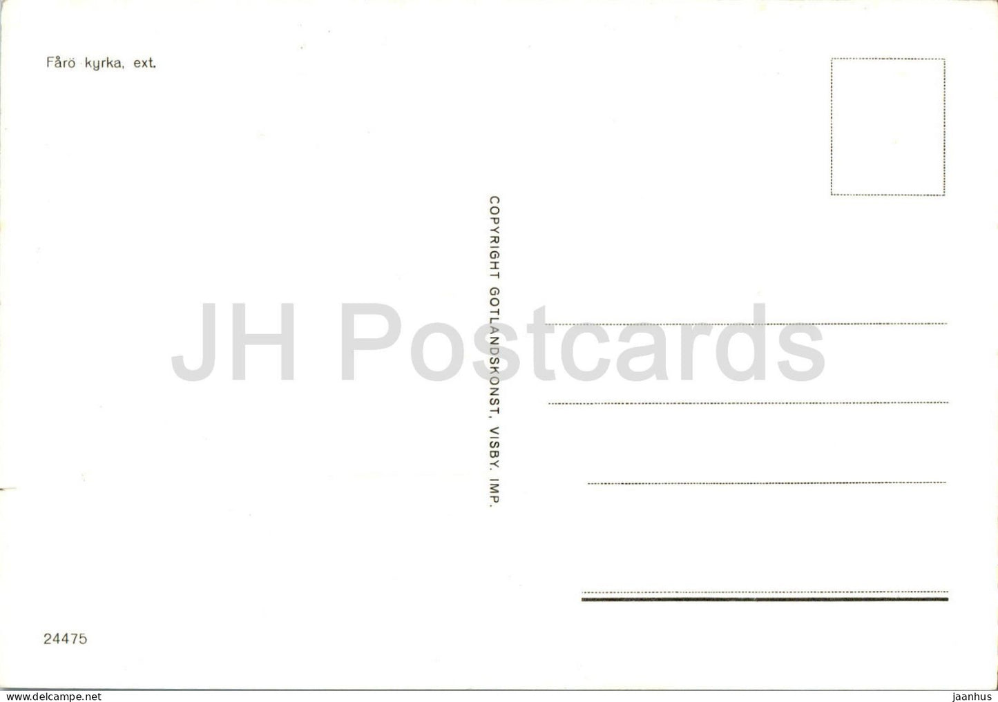 Faro kyrka - church - 24475 - Sweden - unused