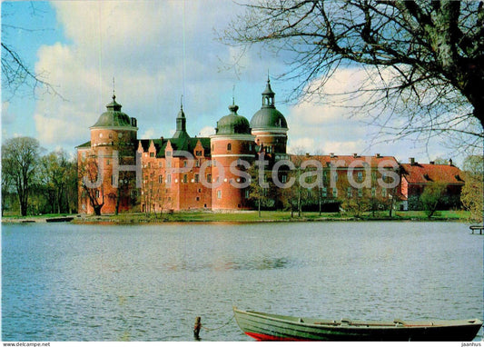 Gripsholms Slott fran Mariefred - boat - 1994 - Sweden - used - JH Postcards