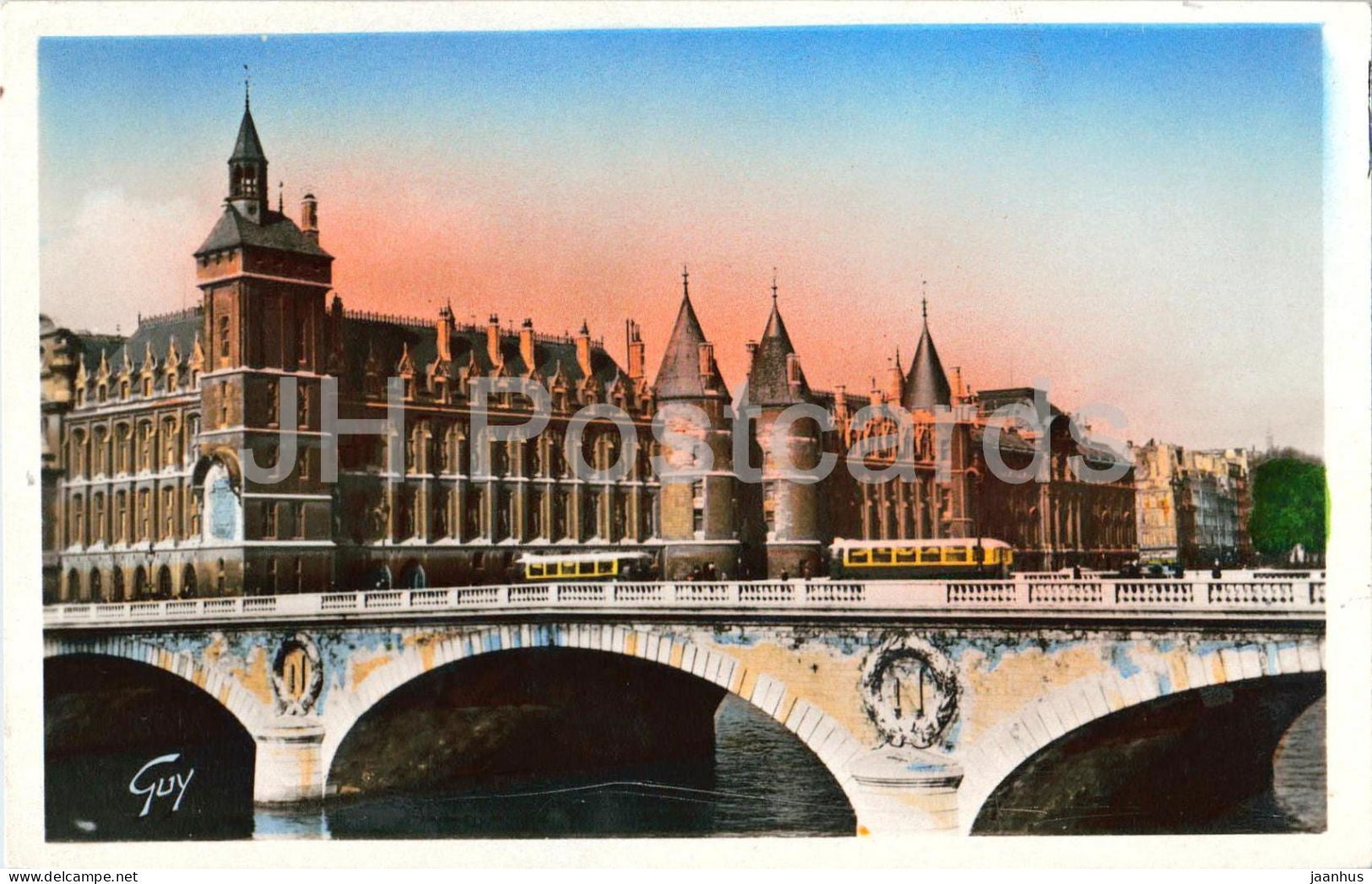 Paris - Le Palais de Justice - Tour de l'Horloge et Conciergerie - Palace of Justice 19 - old postcard - France - unused - JH Postcards