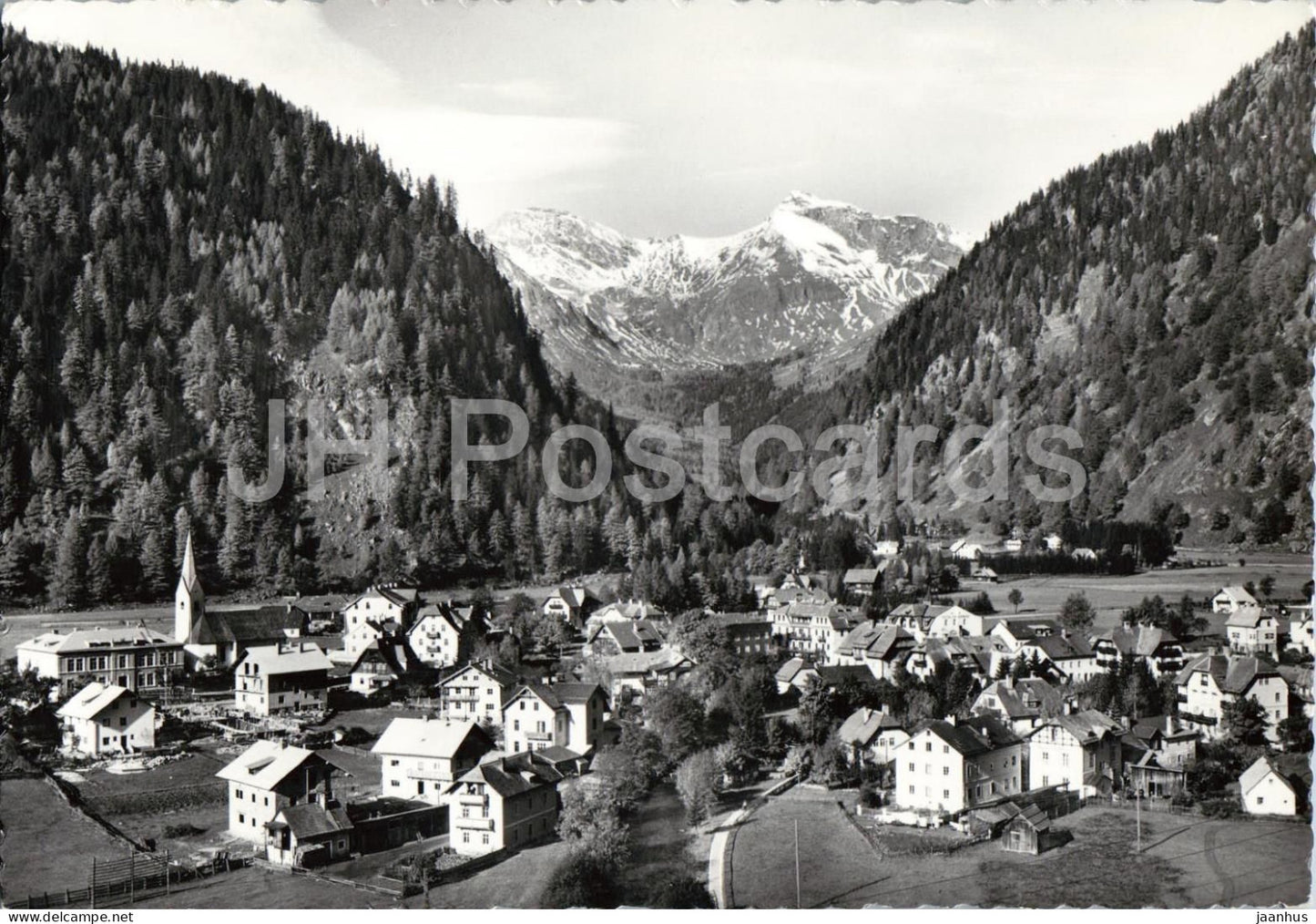 Hohenluftkurort Mallnitz 1200 m mit Geiselkopf 2968 m - Karnten - village - 1 - 3718 - old postcard - Austria - unused - JH Postcards