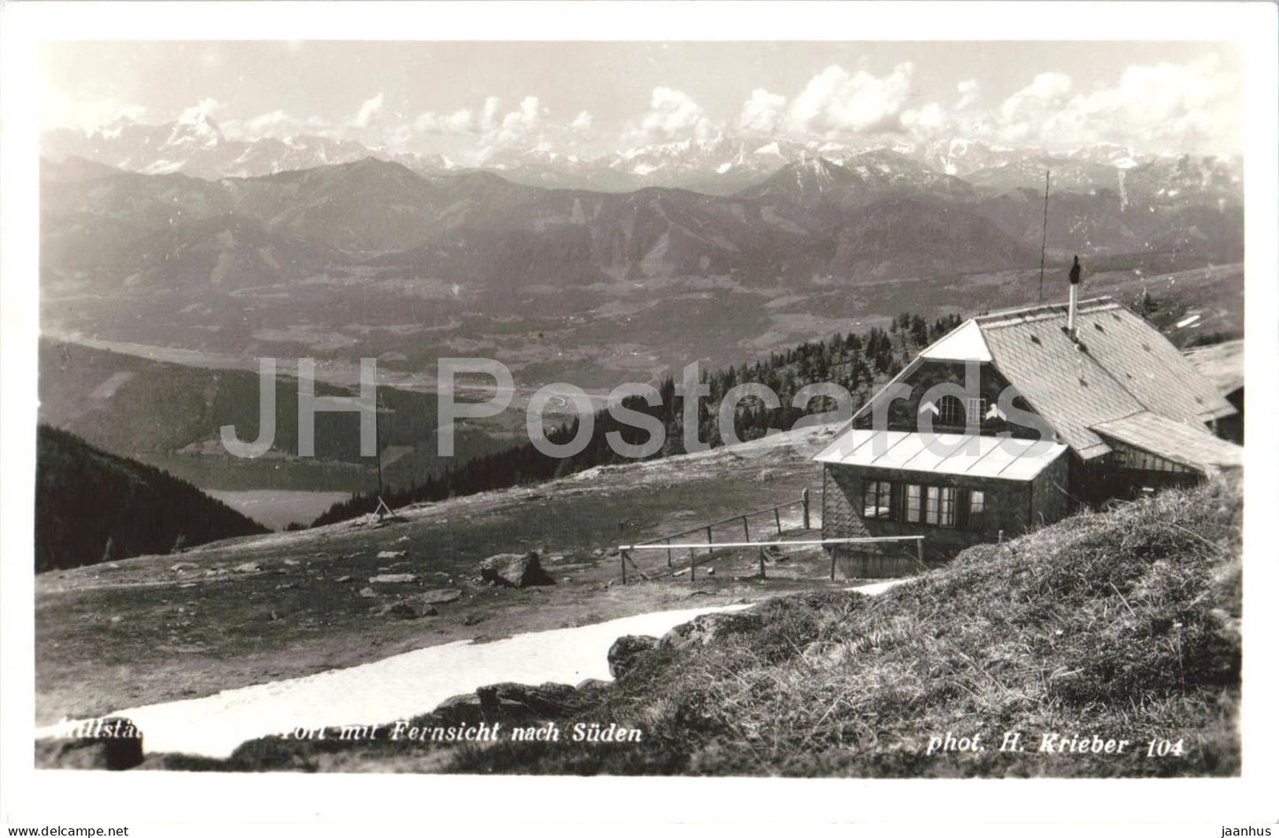 Millstatt - Fernsicht nach Suden - mountains - 104 - old postcard - 1930s - Austria - unused - JH Postcards