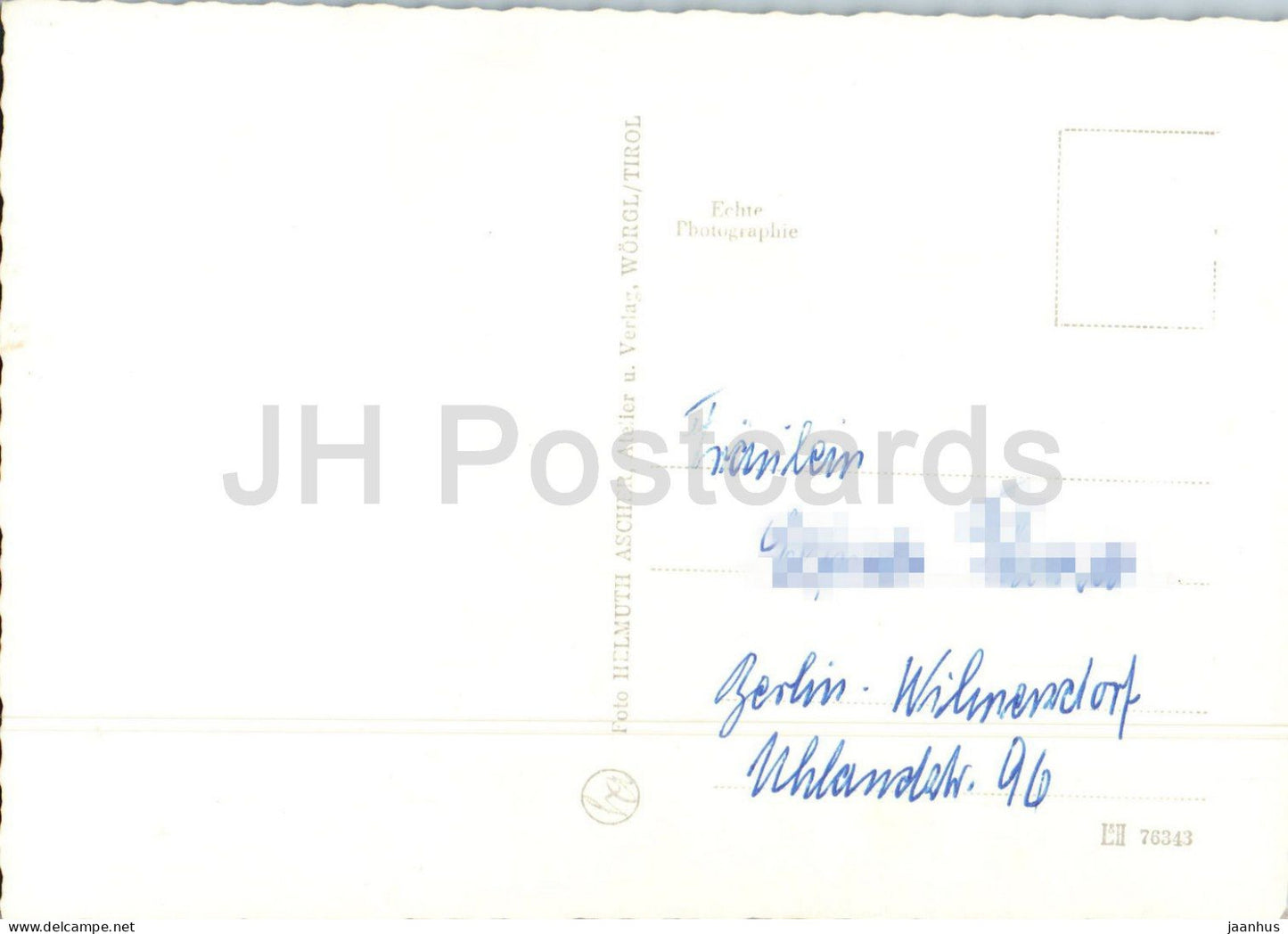 Berglsteinersee – Tirol – See – Wald – Berge – Alpenlandschaft – 76343 – alte Postkarte – Österreich – gebraucht 