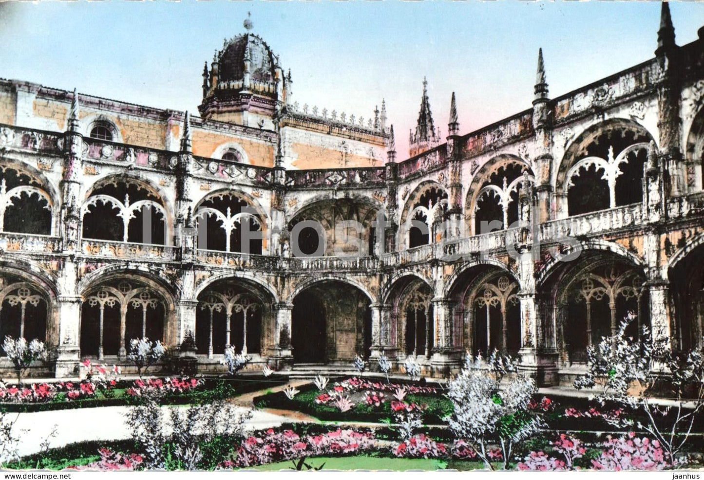 Lisbon - Lisboa - Claustros dos Jeronimos - Cloisters of Jeronimos - 173 - old postcard - 1959 - Portugal - used - JH Postcards