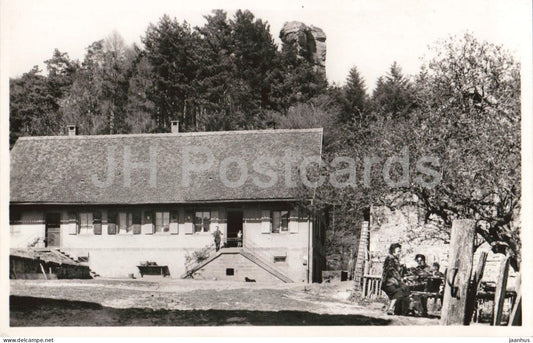 Ferme du Fleckenstein -  Fleckenstein Farm - farmhouse - rural people - forest - old postcard - France - unused - JH Postcards