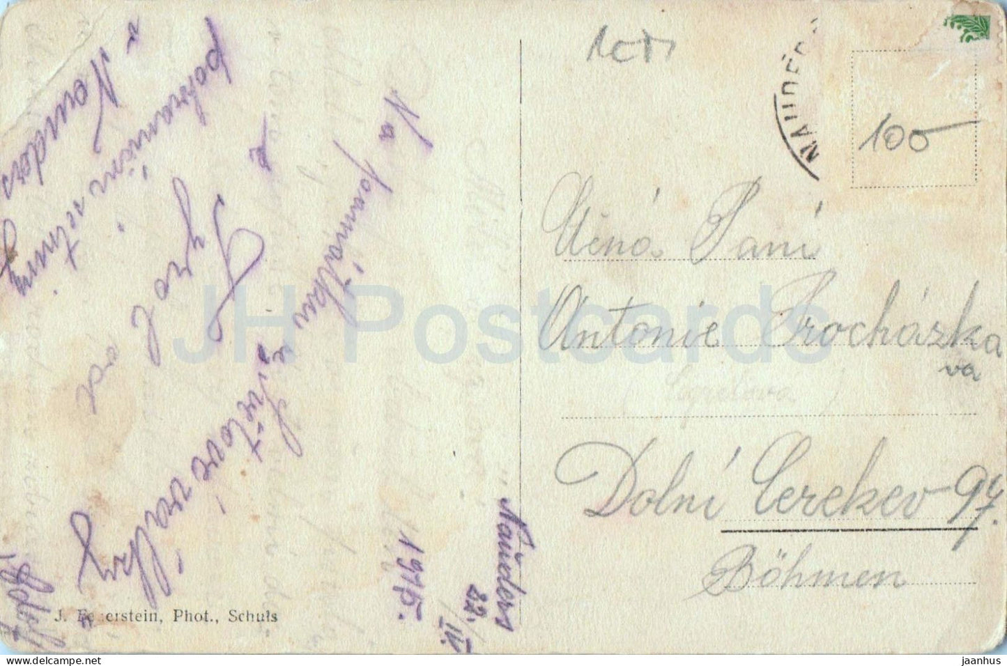 Martinsbruck - Engadine - Village alpin - Carte postale ancienne - 1915 - Suisse - Utilisée 