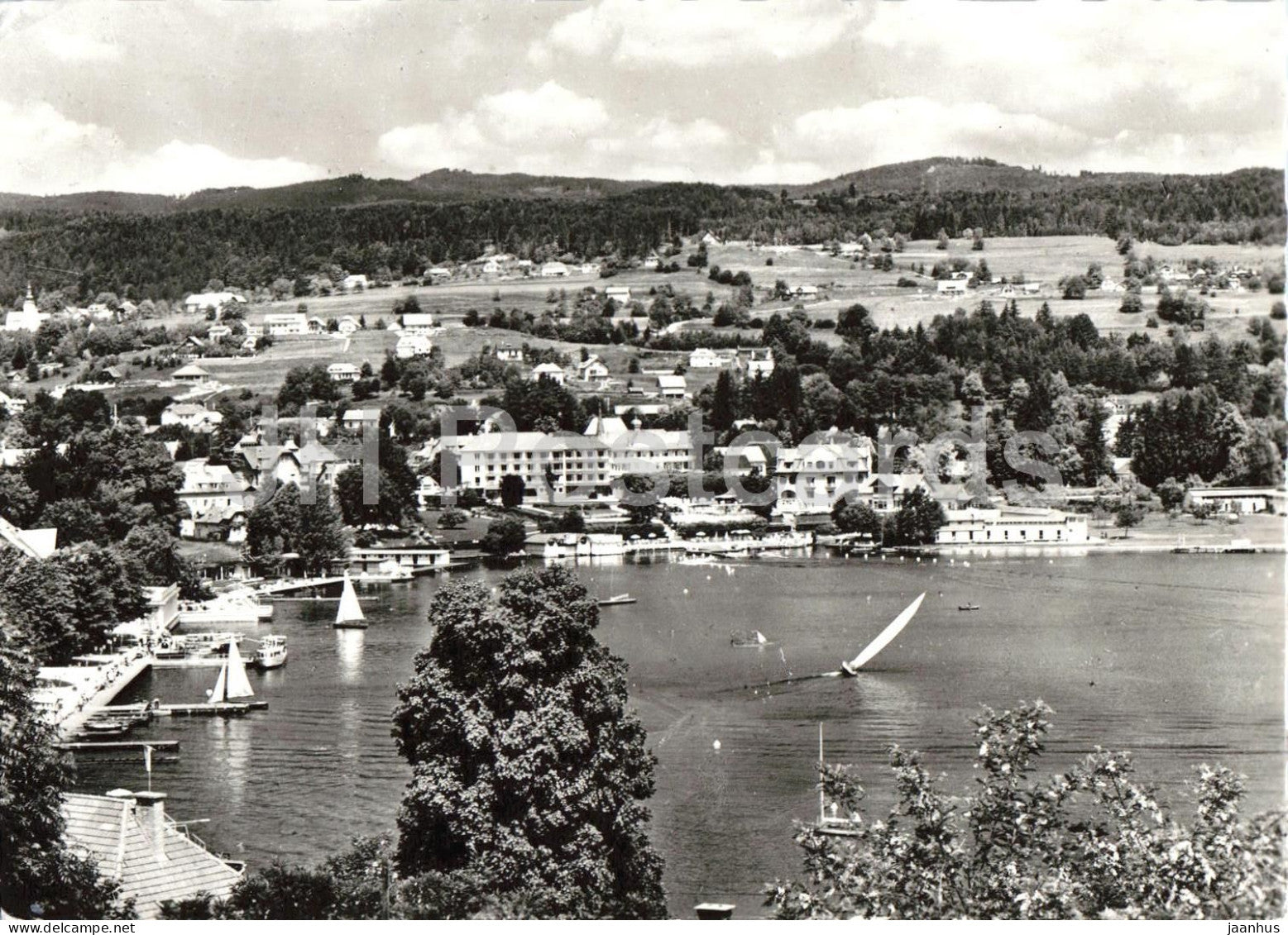Kurort Velden am Worthersee - Karnten - lake view - boats - resort town - 5141 - 1966 - Austria - used - JH Postcards