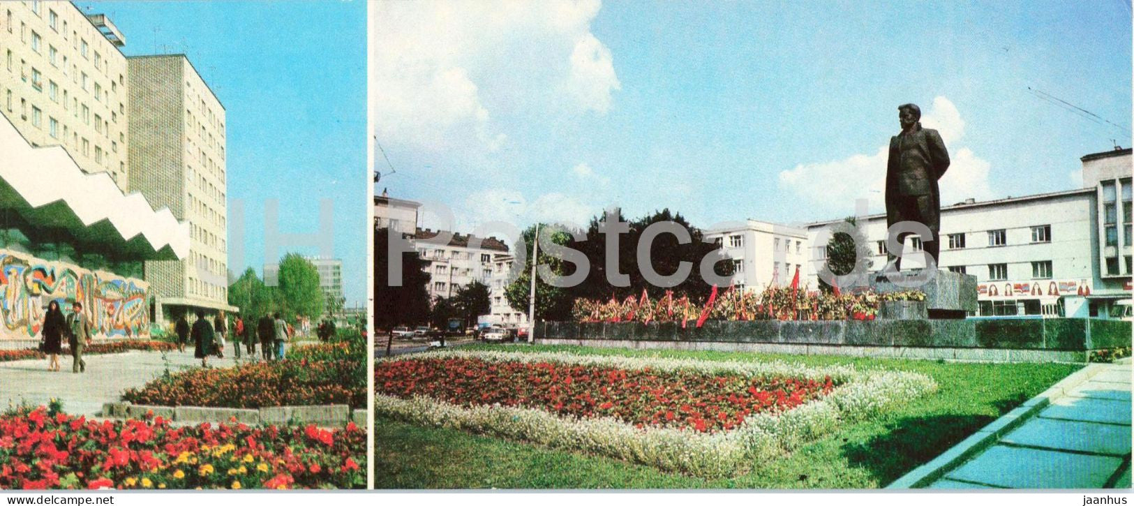 Lviv - Artema Street - Monument to Yaroslav Galan - 1985 - USSR Ukraine - unused - JH Postcards