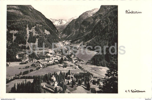 Kurort Bockstein 1127 m gegen das Anlauftal und Ankogelgruppe 3263 m - 18000 - old postcard - 1936 - Austria - unused - JH Postcards