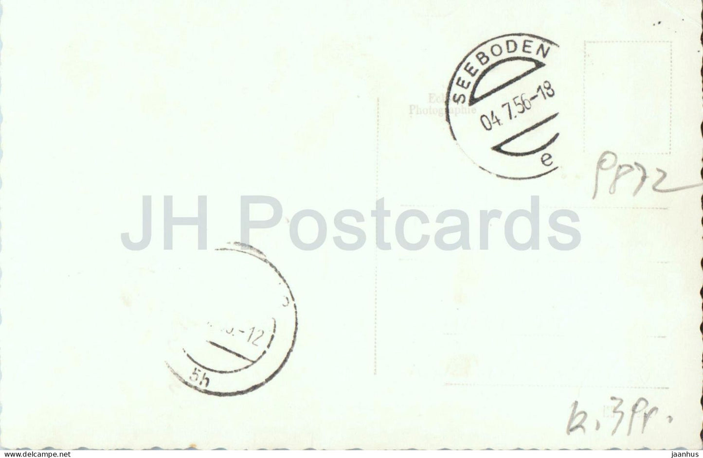 Seeboden Millstattersee - panoramic village and lake view - 3171 - old postcard - 1956 - Austria - unused