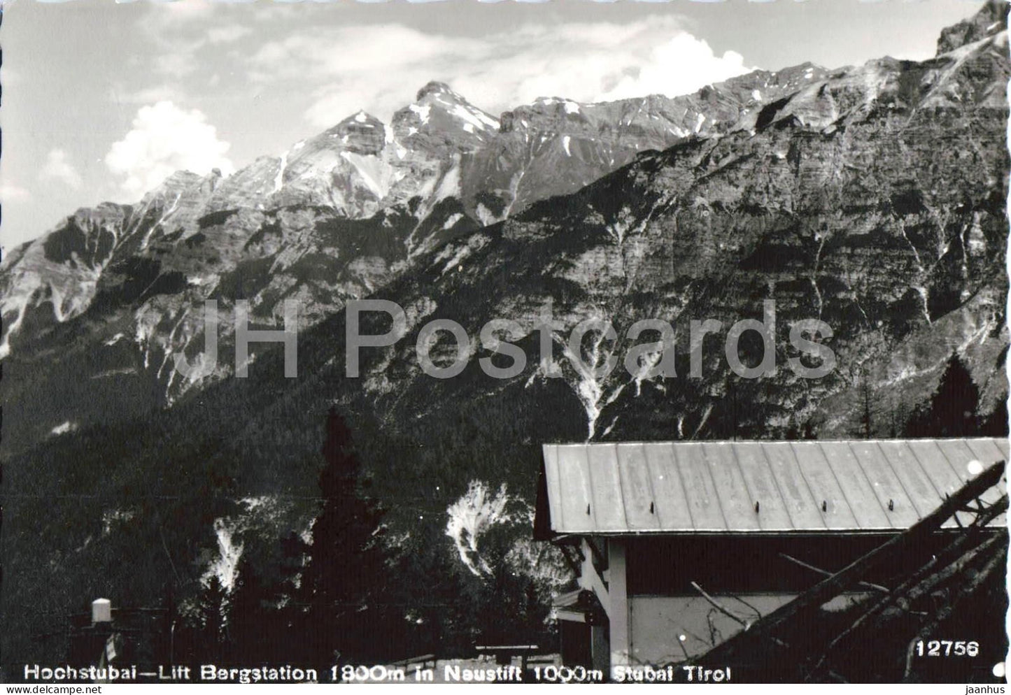 Hochstubai Lift Bergstation 1800 m in Neustift - Stubai - Tirol mountain station 12756 - old postcard - Austria - unused - JH Postcards