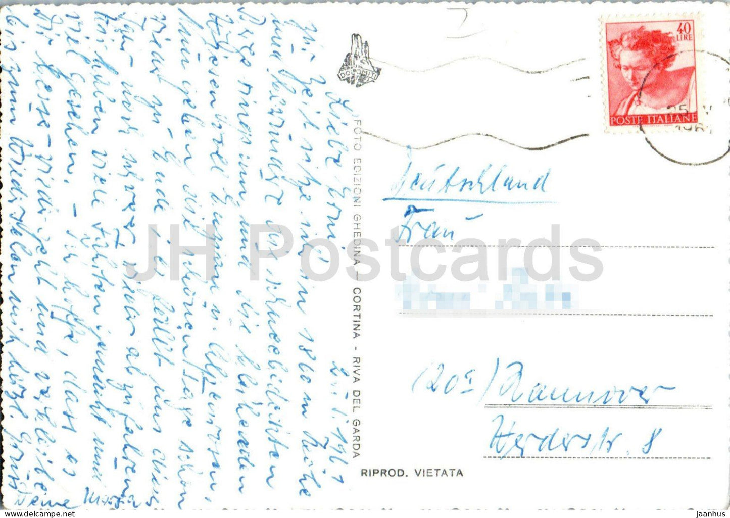Gardasee - Limone - See - Dorf - Bergpanorama - 211-34 - 1961 - Italien - gebraucht